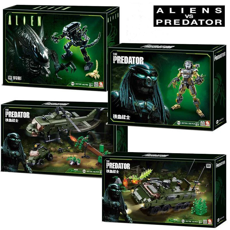 Новый Хищник VS. Alien Movie Series строительные блоки модель хищника Фигурки игрушки для