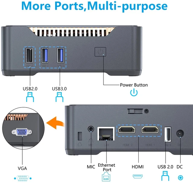 OUVIS GK3 Plus Mini PC Intel Alder Lake N100 US