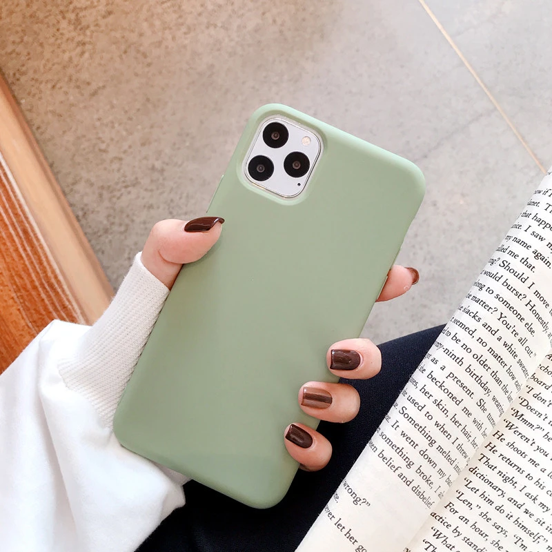 Чехол для iPhone 11 Pro Max 6 6s 7 8 Plus X Xs Max, роскошный мягкий чехол из ТПУ, аксессуары, Сумка с слоями, чехол s - Цвет: Green
