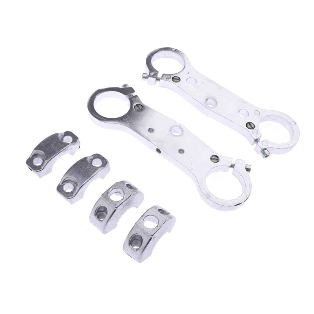 Motorcycle Triple Trees With Clamp - Cnc Aluminum For 49cc Mini Dirt Bike/Racing/ ATV
