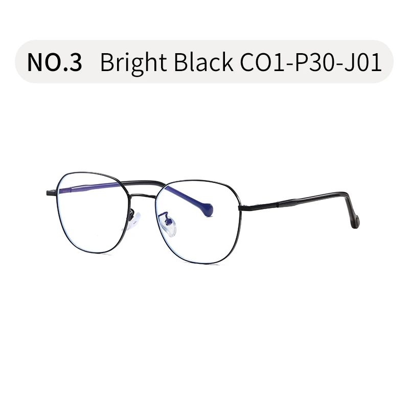 Синие блокирующие очки W2108 - Цвет оправы: Bright black
