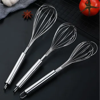 

Drink Whisk Mixer Egg Beater Stainless Steel Egg Beaters Kitchen Tools Hand Egg Mixer Cooking Foamer Wisk Cook