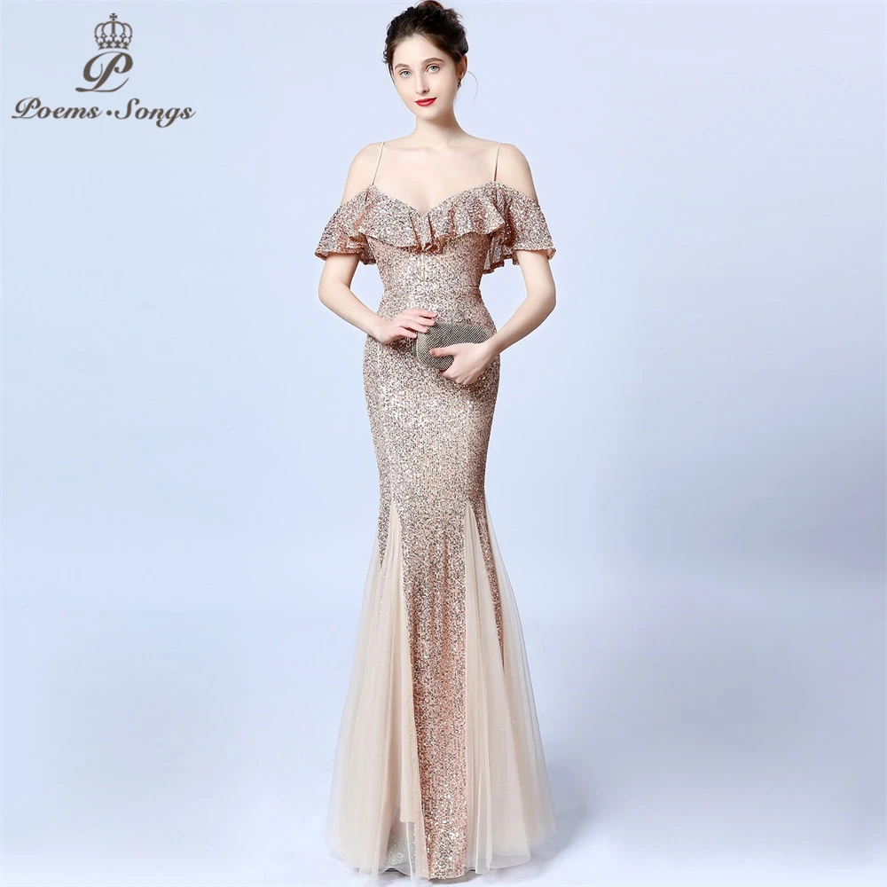 Новинка, сексуальное элегантное вечернее платье, vestido de festa, яркие цвета, длинные платья с блестками для выпускного вечера, официальное вечернее платье