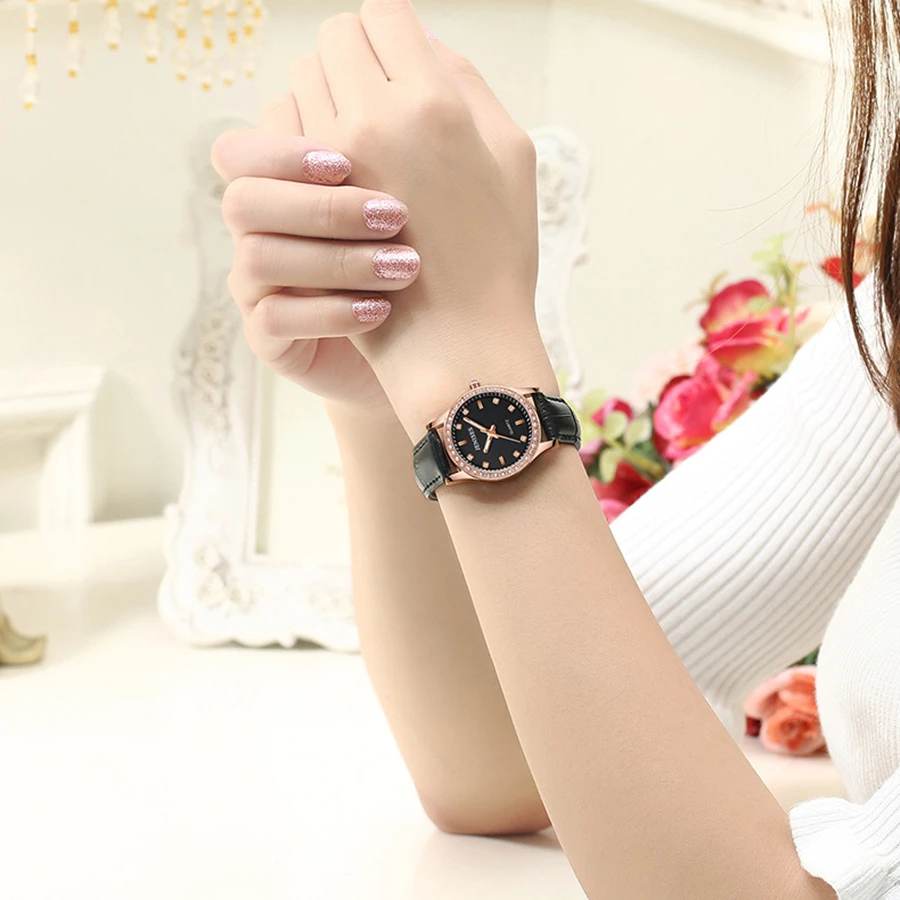 Jenises модные кварцевые часы женские водонепроницаемые часы браслет часы женские фиолетовые часы 2019 женские часы кожаные reloj mujer