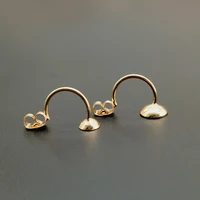4PCS Copper Double Side Earring Backs Fashion Jewelry Stud Earring Stoppers Earrings for handmade jewelry making accessories