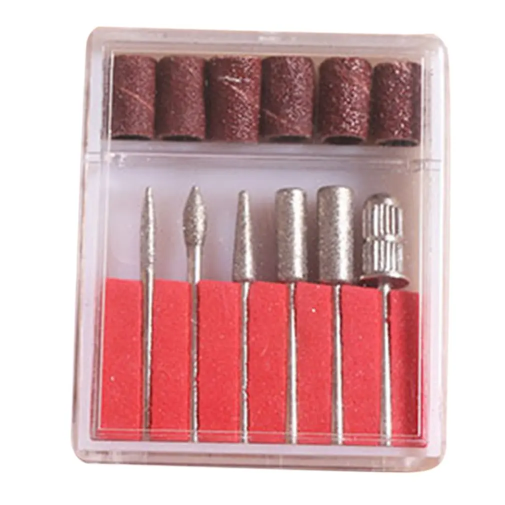 

1 Set Professional Electric Manicure Machine Rose Red Drill Pen Pedicure File Polish Nail Art Tool Kit Feet Care Product EU Plug