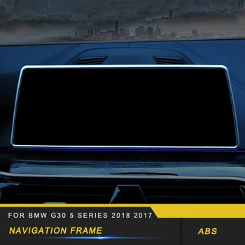 

For BMW G30 5 Series 2018 Car Styling Navigation GPS Screen Monitor Panel Cover Trim Frame Sticker Interior Accessories