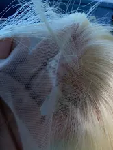 Recto 613 rubia Color degradado 13x4 transparente Peluca de encaje de cabello humano sin costuras nudos blanqueados 4x4 Closure13x6 peluca Frontal de encaje