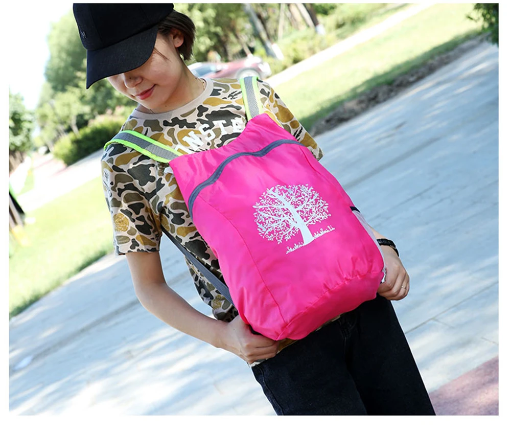 Unisex Foldable Backpack Hiking Camping Bag Ultra Lighting Light Outdoor Sport Backpack Waterproof Folding Backpack for Travel