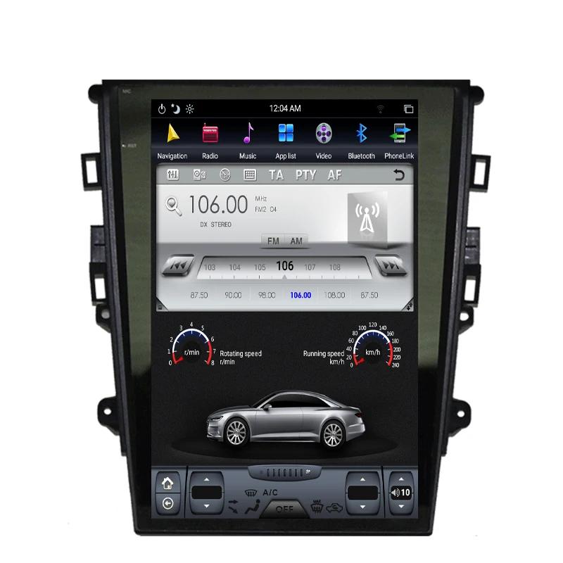 Perfect NAVITOPIA 12.1inch Vertical Screen Tesla Android 7.1 Car GPS Navigation for Ford Mondeo 2013-2017 Car DVD Multimedia Player 3
