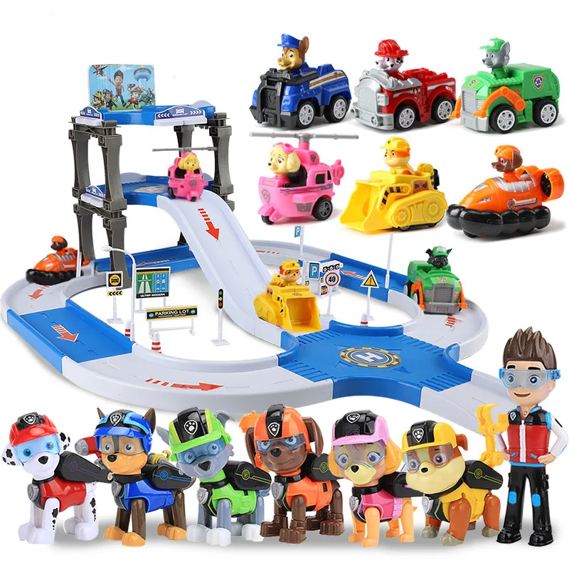 

Paw Patrol toys set Patrol dog track car toy Patrulla Canina Juguetes Action Figures toys Kids paw patrol birthday gift