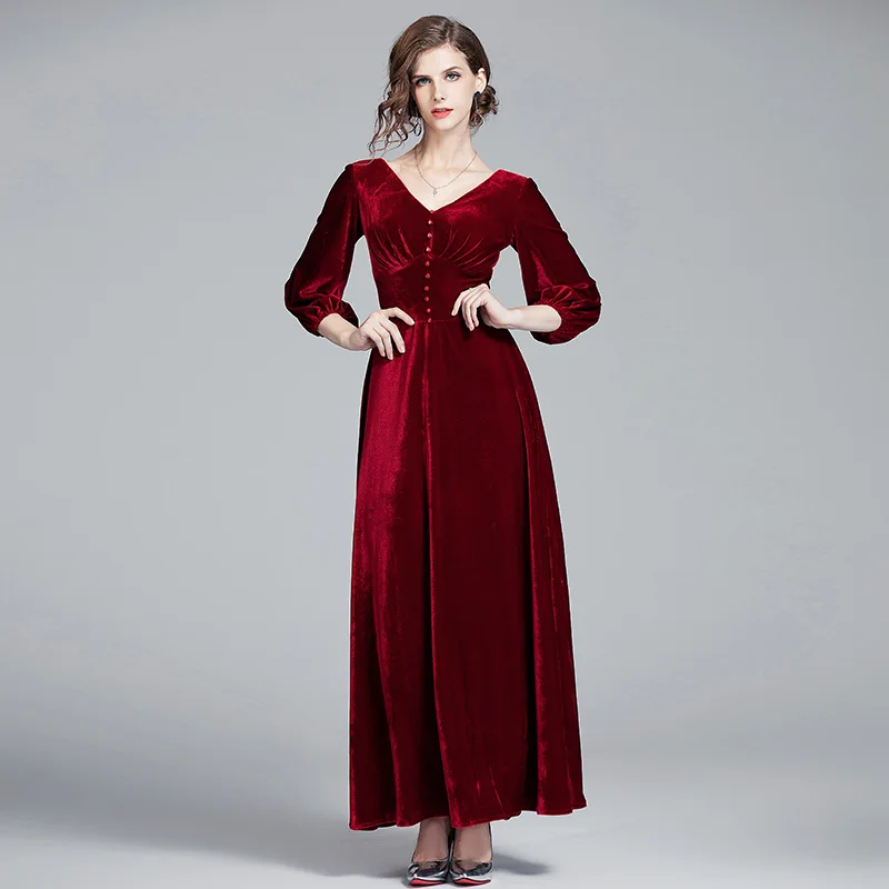 S-XXL размера плюс, новинка, женское платье с длинным рукавом и открытой спиной, короткое роскошное платье для свадебной вечеринки, свободное вельветовое платье
