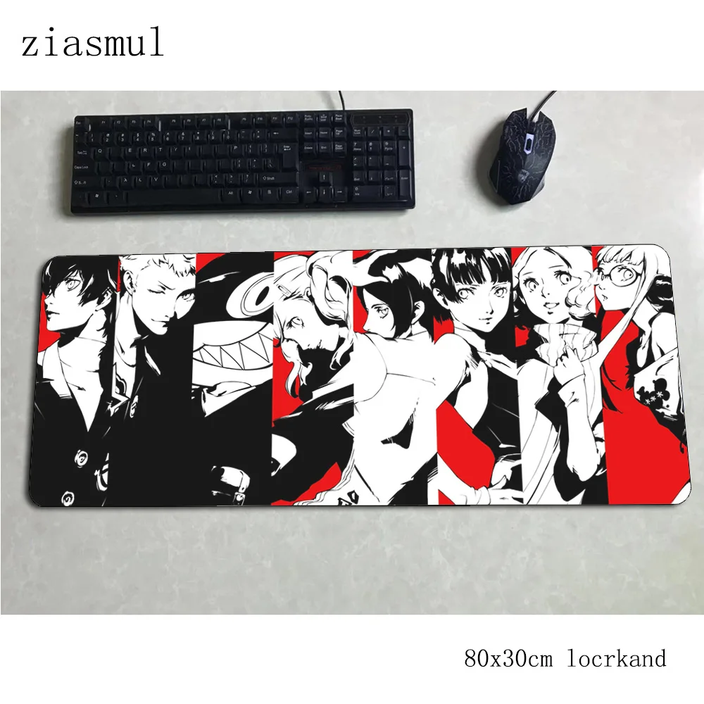 Persona 5 Коврик для мыши геймер властный 800x300x3 мм notbook коврик для мыши игровой коврик для мыши профессиональный коврик для мыши ПК настольный коврик для мыши