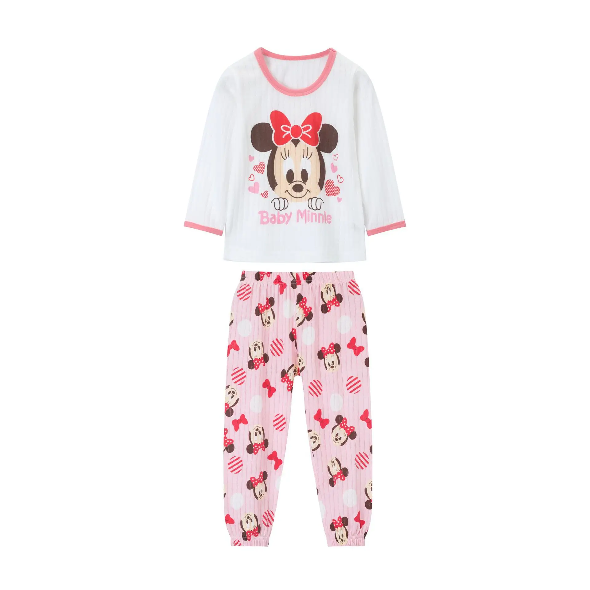 Disney New 100 Cotton Breathable Pajama Sets Boys Girls Cartoon Summer Mickey Minnie Pajama Bottoms And Pajama Tops Pajama Sets Aliexpress