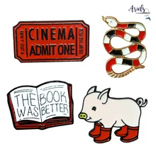 Милый мультфильм Маленькая свинья шаблон брошь модные булавки используется для детей украшения рюкзаки, рубашки, значки