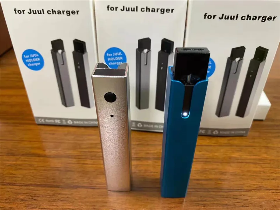 Для Juul маленькая удобная зарядка для электронной сигареты зарядная коробка Мобильный Внешний аккумулятор для курения во время зарядки
