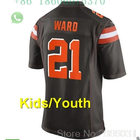 А+++ качественная детская одежда Myles Garrett 95 Denzel Ward 21 Jarvis Landry 80 Baker Mayfield 6 jersey Cleveland - Цвет: for kids youth