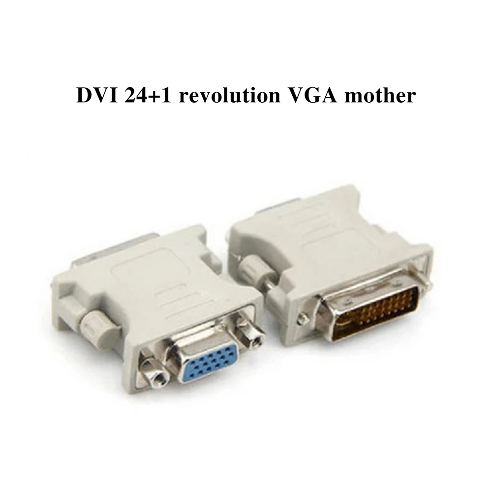 

DVI To VGA Adapter Converter Connecter for LaptopDVI-I 24+5 Pin DVI To VGA Male To Female Video Converter Adapter For PC Laptop