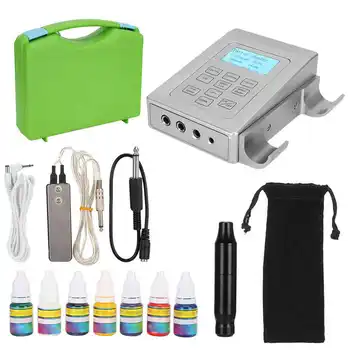 

Tattoo tool set professional tattoo pen Strong power pedal tool 7 pigment inks Tattoo machine kit for beginner artists