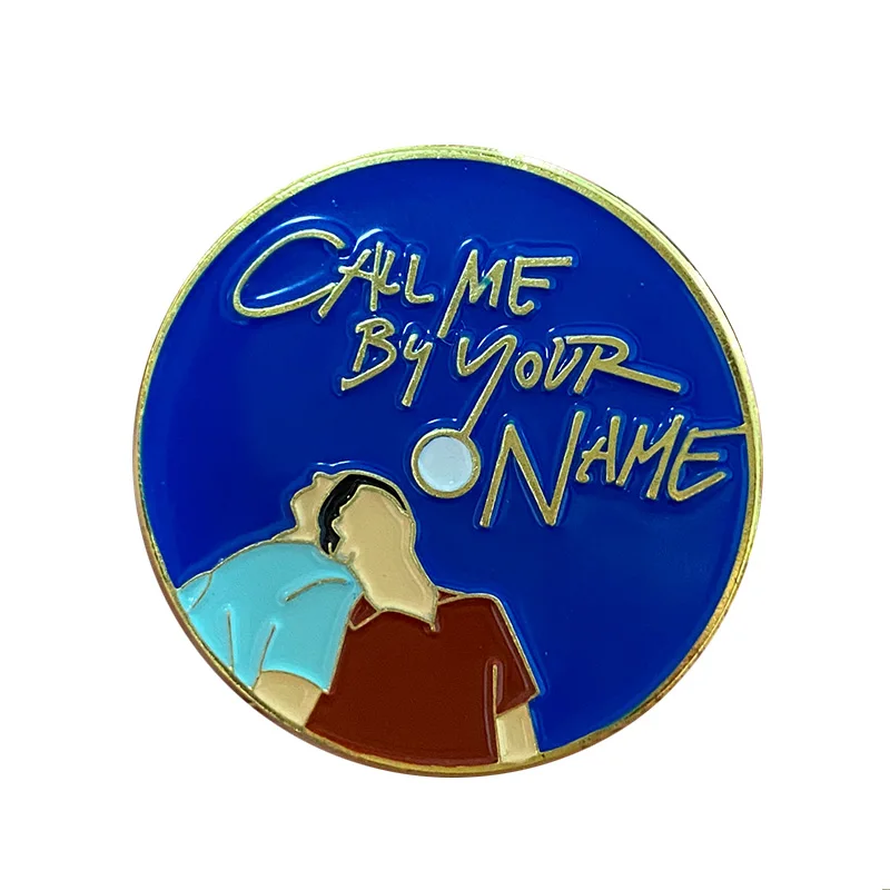 Эмалированная шпилька с надписью Call Me By Your Name фанаты фильмов для геев отличный