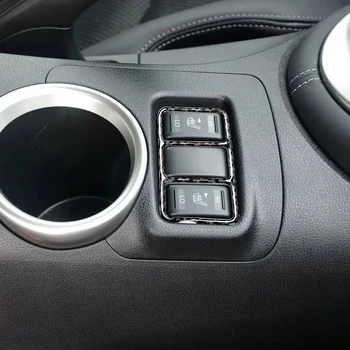 

Original Carbon Fiber Center Console Frame Cover Trim Sticker For Nissan 370z Z34 2009-2020 Car Styling Replacement Accessories