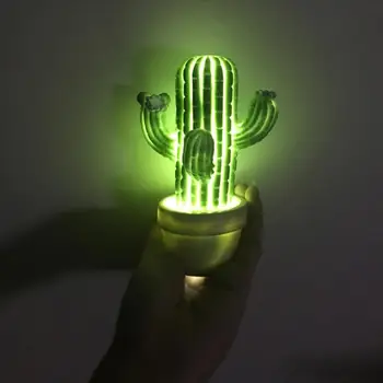 

Fashion Creative LED Plant Cactus Style Night Light Lamp Bedroom Home Decor Gift