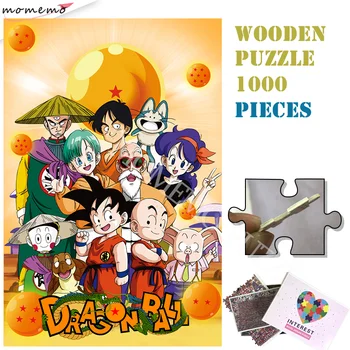 

Dragon Ball Wooden Puzzles Toys Classcal Cartoon Anime 1000 Pieces Wooden Jigsaw Puzzle Customized Adults Kids Puzzles Toys Game