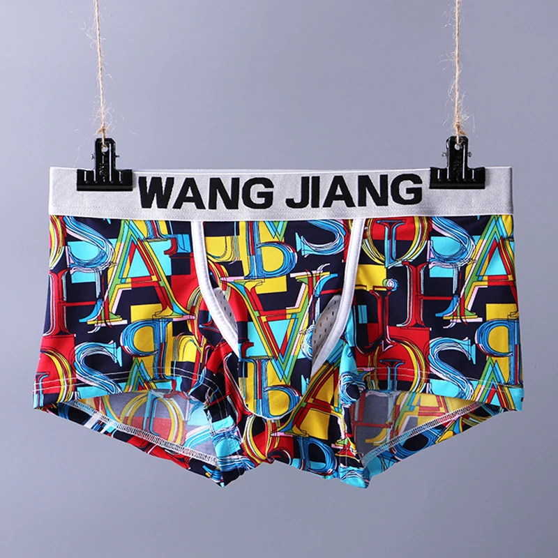 Мужские трусы-боксеры Wangjiang дышащие сетчатые шорты-боксеры из вискозы большой