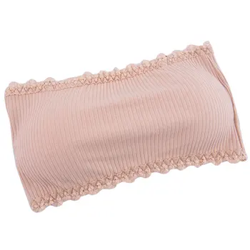 

New Sexy Summer Intimates Breathable Cotton Tube Tops Girls Bras Chest Wrap Women Strapless Bra Lace Crop Tank Underwear Soft