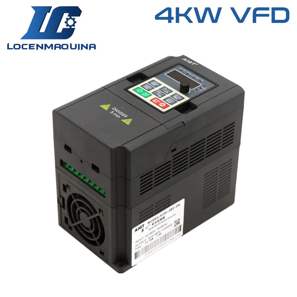 

4 кВт, 3ph, преобразователь частоты, шпиндель VFD AC380V 50-60 Гц