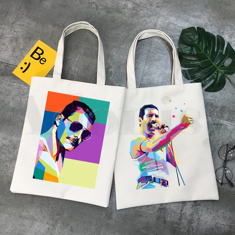 Freddie Mercury Queen Band Графический рок графический принт с героями мультфильмов сумки