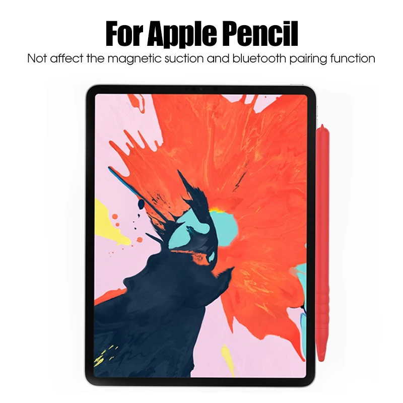 Силиконовый защитный чехол с милым рисунком медведя для Apple Pencil 2, стилус, крышка-держатель, чехол для iPad Pencil 2, аксессуары
