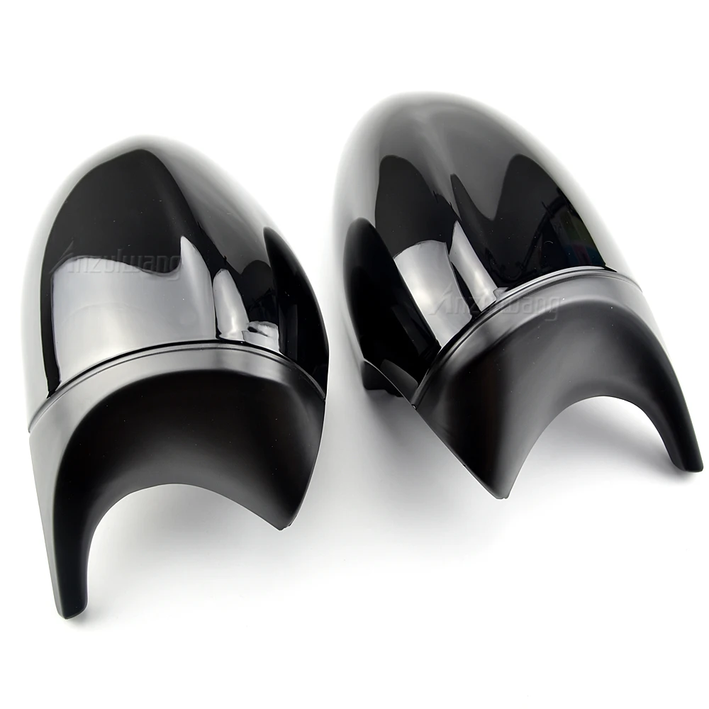 Black Carbon Side Rear view Mirror Cover Cap For BMW E90 E91 E92 E93 E87 E82 E88