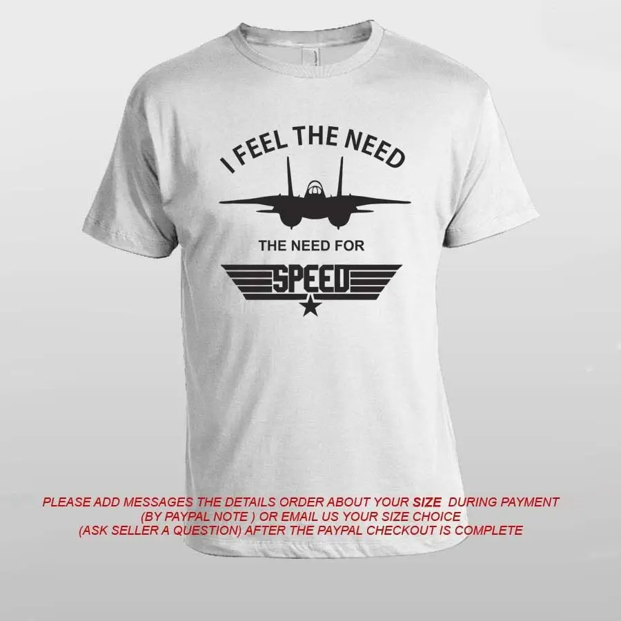 2 Top Gun Pilot Jet F16 Fighter I Feel The Need for speed Tom Crew MenT рубашка - Цвет: 2