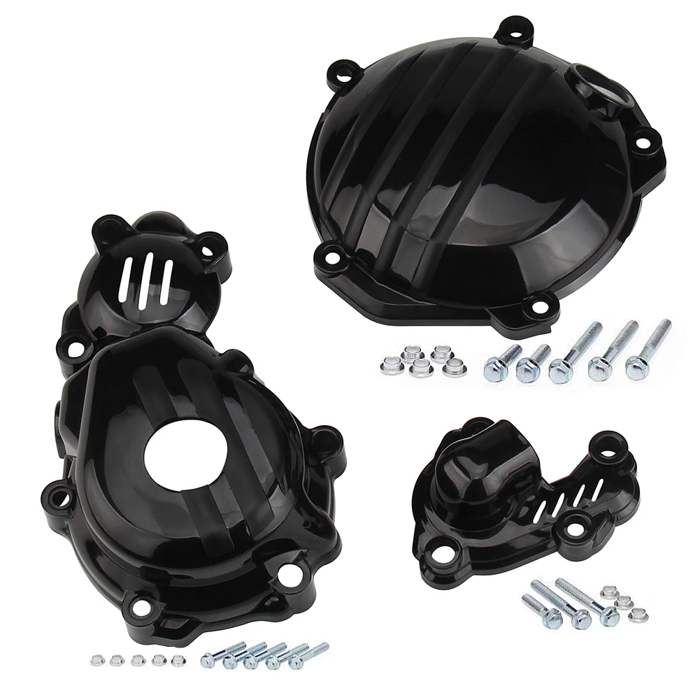 Motorcycle Clutch Cover Magneto Engine Water Pump Guard Set For KTM Husqvarna 4 Stroke 250 350 SX-F XC-F FC FE FX 250 350