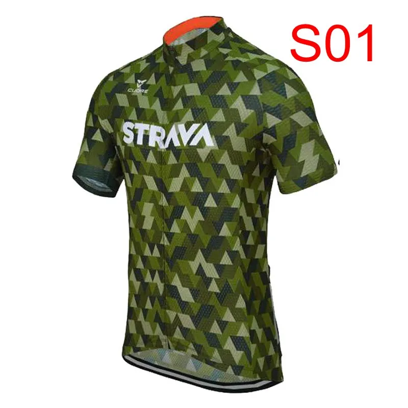 NW STRAVA команда для мужчин велосипед рубашка летние велосипедные Джерси гонка в горах Велосипедный спорт одежда Топы велосипедная дышащая S92417 - Цвет: Q9