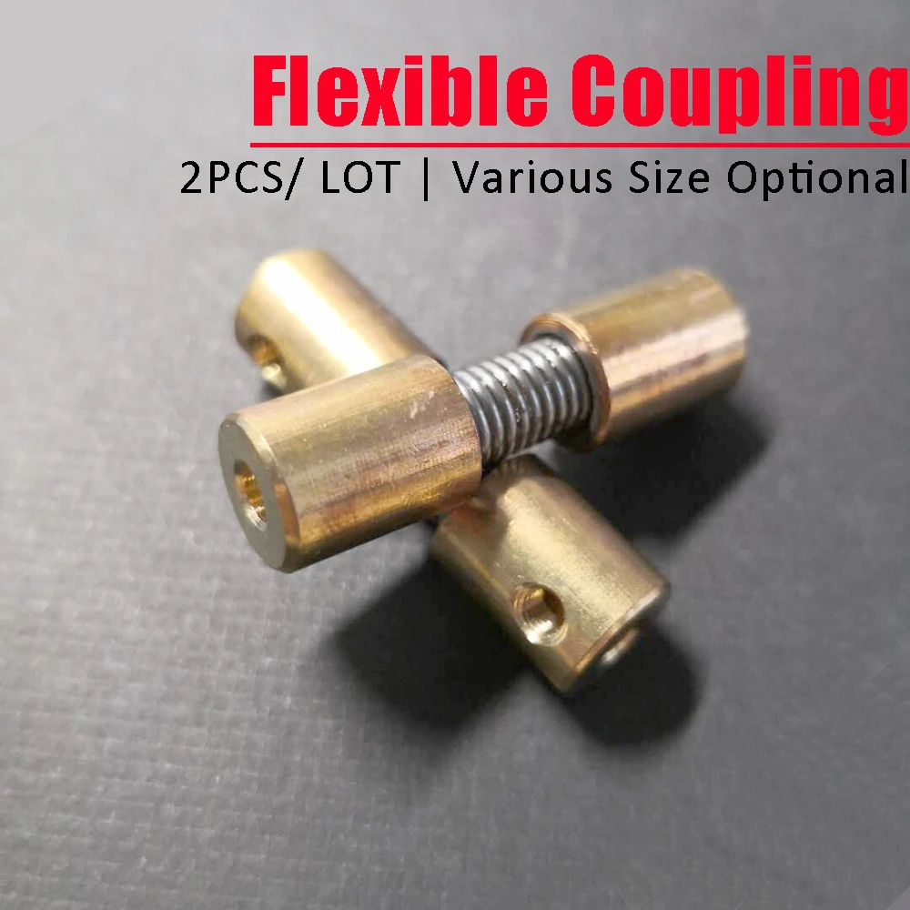 2PCS Soft Flexible Coupling Spring Joint Connector for RC Boat Feeding Ship  Motor Shaft Spare Parts - AliExpress