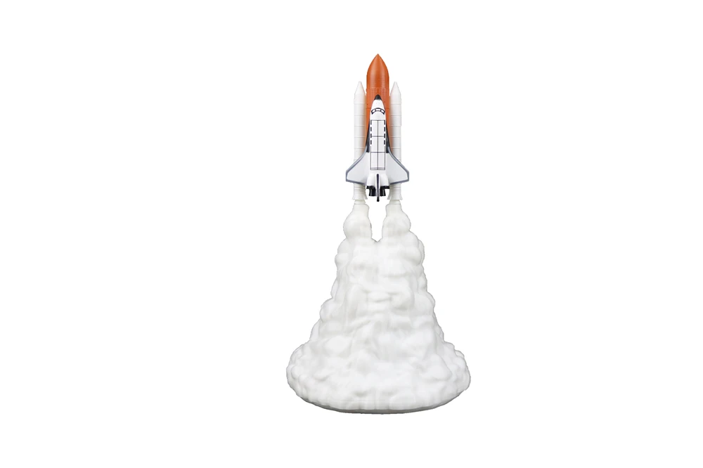 New Dropshipping Space Shuttle USB Touch Lamp and Moon lamps In Night Light By 3D Print for Space Lovers Rocket Lamps