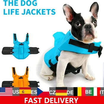 

Dog Life Vest Summer Shark Pet Safety Jacket For Small Medium Large Dog Safety Clothes Dogs Swimwear Pets Safety Swimming Suit