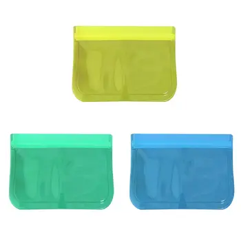 

Reusable Gallon Freezer Bags , Easy Seal Gallon Storage Bags Leakproof for Food X7YD