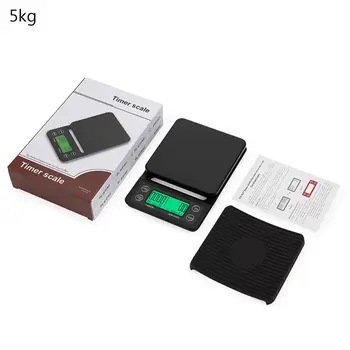 

Protable 3KG/5KG Digital Drip Coffee Scale With Timer LCD Electronic Kitchen Scales 0.1g
