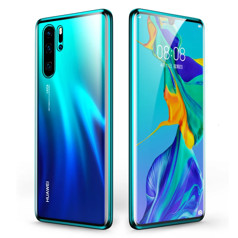 Чехол с магнитной металлической рамкой для huawei Honor 20 9X P30 P20 mate 30 20 Lite Nova 5T Pro прозрачный жесткий противоударный чехол-накладка