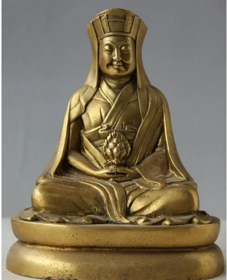YM 316 6 &quotТибетский буддизм латунный шкив Kadampa Lama Guru учительница Будда назарита
