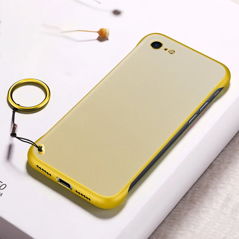 Yellow For iPhone7/8 Чехол для мобильного телефона без оправы без рамки для iPhone 6 6S 7 8 Plus X Xs Max Xr GK8899 - Цвет: Yellow For iPhone7/8