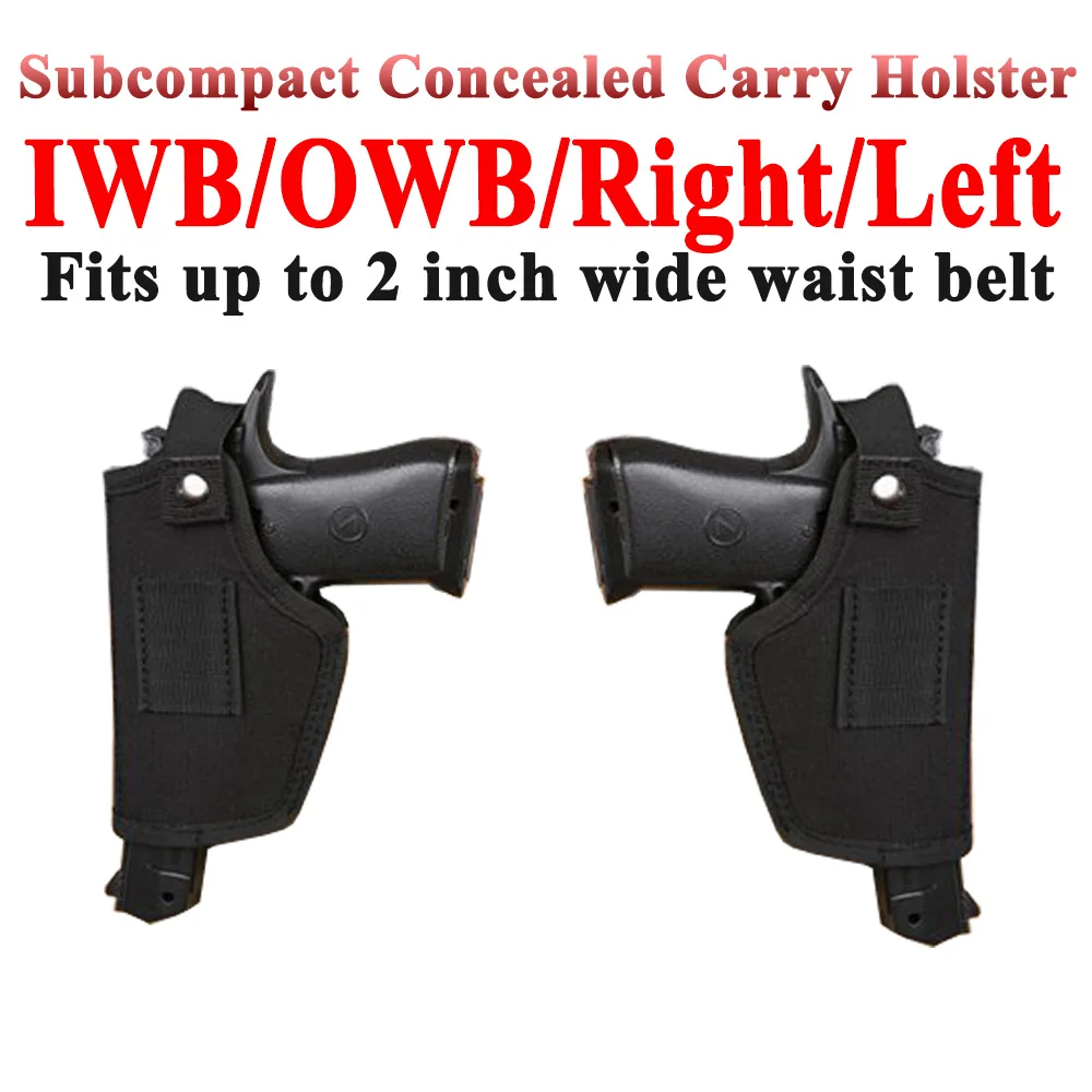Gun Holster IWB OWB Concealed Carry for Right and Left Hand Draw Fits Subcompact to Large Handguns | Спорт и развлечения