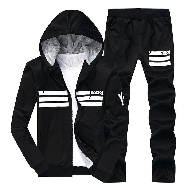 M-9XL, мужской зимний тренировочный комплект для бега, сохраняющий ...