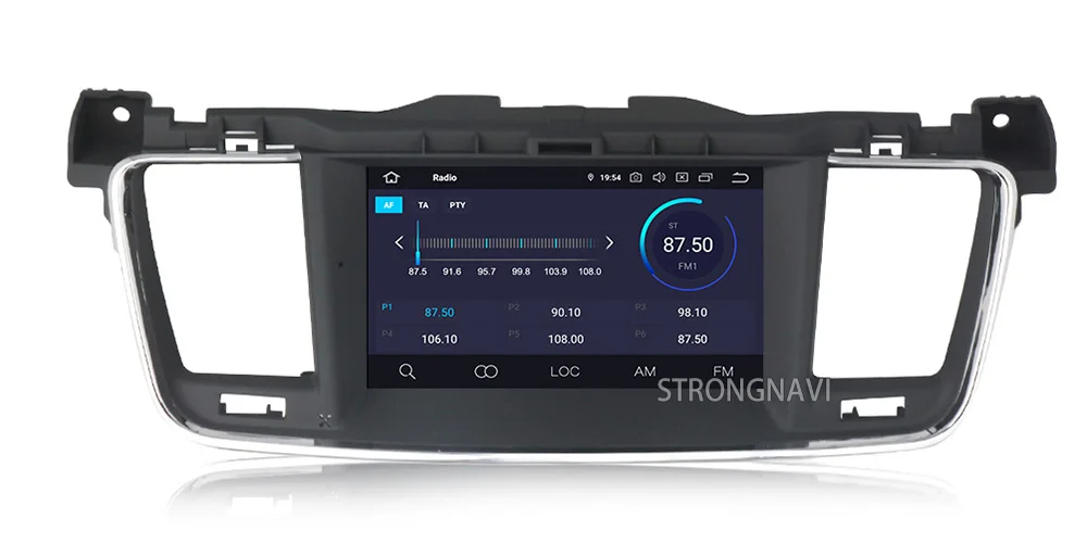 2din 7 дюймов 4G 64G Android 9,0 автомобильный dvd-плеер для PEUGEOT 508 Автомобильный мультимедийный радио плеер с wifi BT gps навигацией