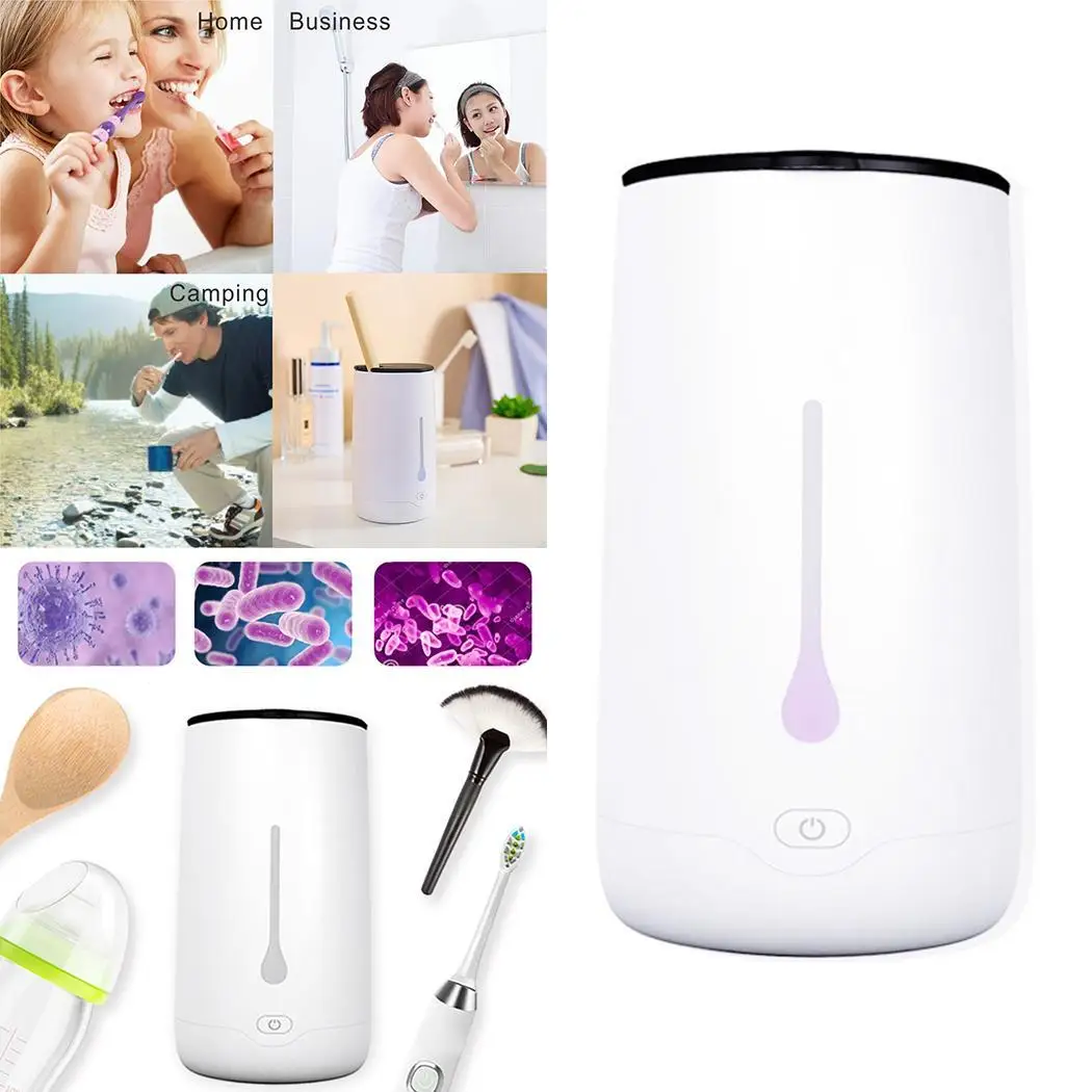 

Practical Portable USB Toothbrush Sanitizer Cup Household Disinfection Tool 5 min Home 2.5 Hours 500ml 10W