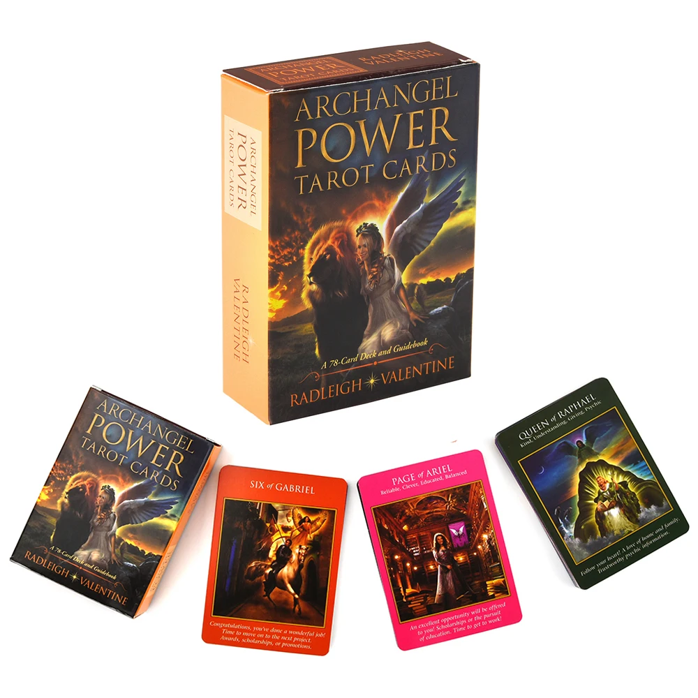 

Archangel Power Tarot Cards A 78-Card Deck and Guidebook Cards Divination Fate For Family Party Holiday Gift Board Games