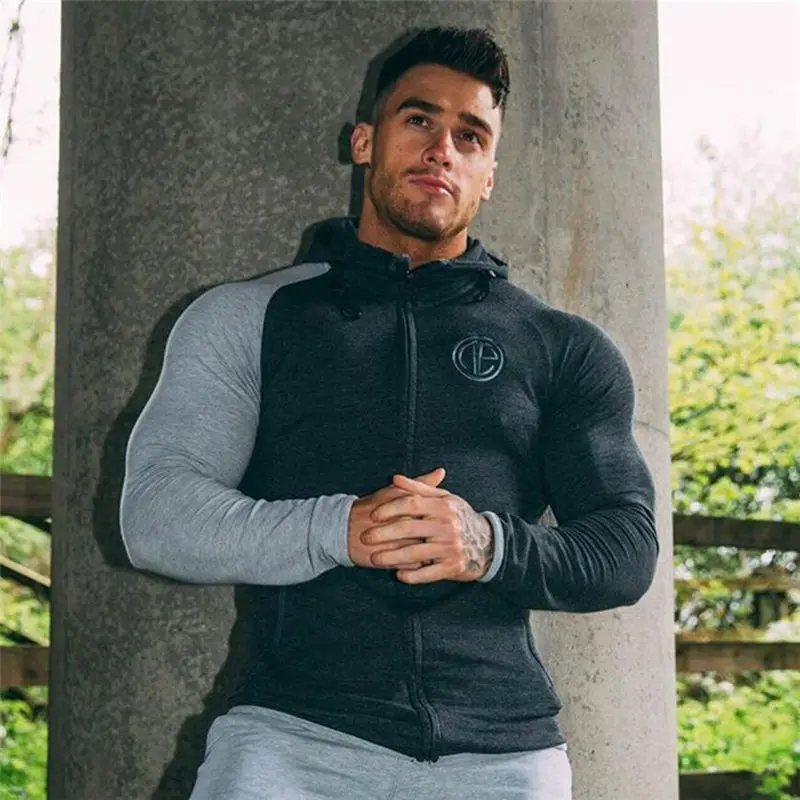 Mens Running Sportswear Sets Sweatshirt Sweatpants Gym Fitness Bodybuilding Hoodies Tops Pants Male Jogging Workout Tracksuits